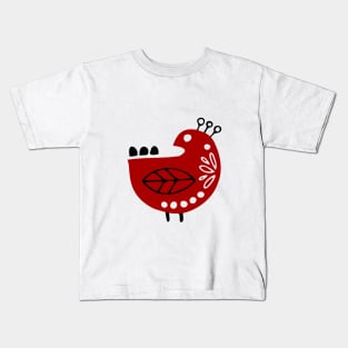 red bird Kids T-Shirt